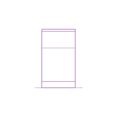 Fixtures Kitchen Cabinetry Ikea Sektion Base Cabinet 1 Door 1 Drawer Outline Drawing Svg Vector, Free Vectors File